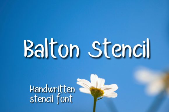 Balton Stencil: A Handwritten Font for Bold Campaigns