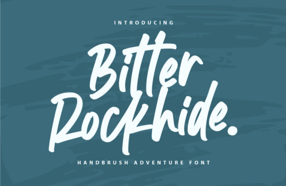 Bitter Rockhide: A Handwritten Font for Editorial Design