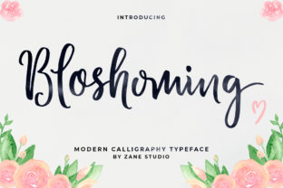 Bloshoming: A Modern Script Font for Bold Campaigns