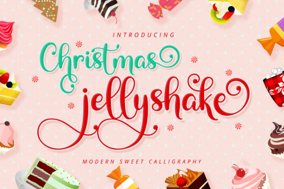 Christmas Jellyshake: A Festive Script Font for Marketers