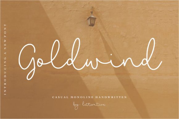 Goldwind: An Elegant Script Font for Editorial Design