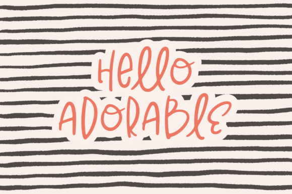 Hello Adorable: A Playful Handwritten Font for Marketers
