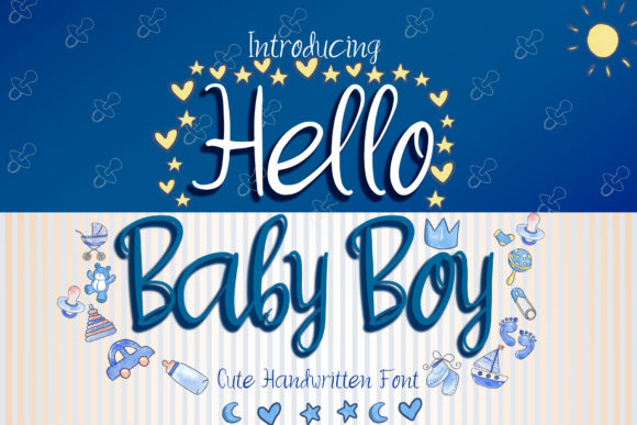 Hello Baby Boy: A Handwritten Font for Clear Campaigns