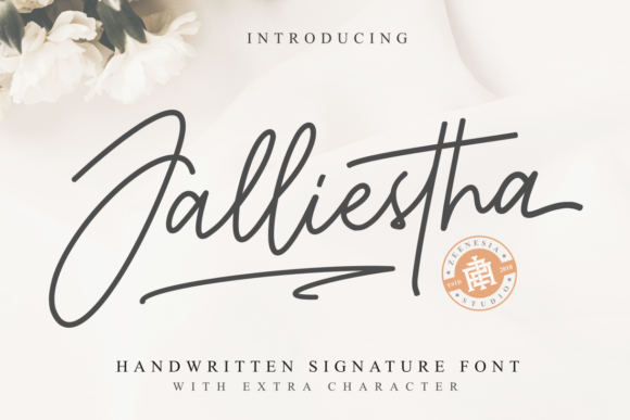 Jalliestha Font: A Modern Script Typeface for Web Design