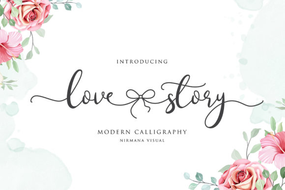 Lovestory: A Romantic Script Font for Editorial Design