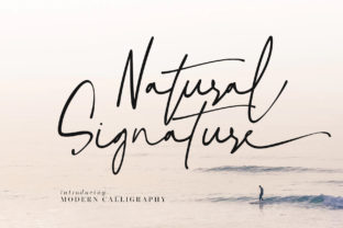 Natural Signature Typeface for Editorial Design