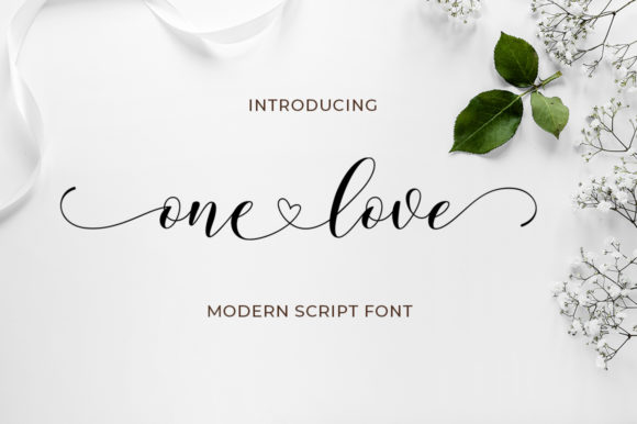 One Love: A Handwritten Font for Warm Branding