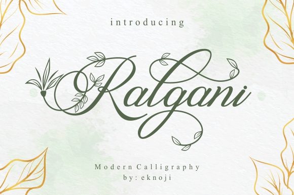 Ralgani: A Romantic Handwritten Font for Makers