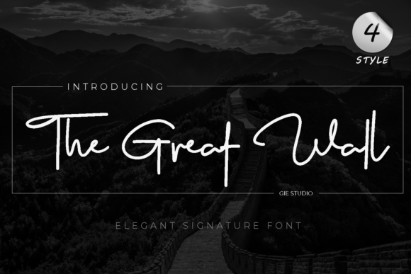 The Great Wall Font for Clear Campaign Design